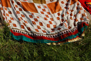 vibrant-saree-laid-out